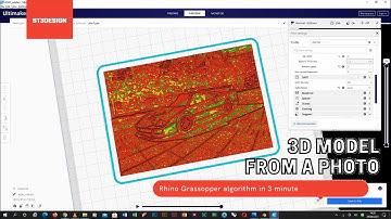 3d model from an image Rhino Grasshopper for 3d printing