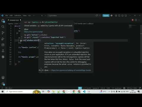 Cypress Popup Handling Tutorial | JavaScript Alerts, Confirm & Prompt (Part 1)