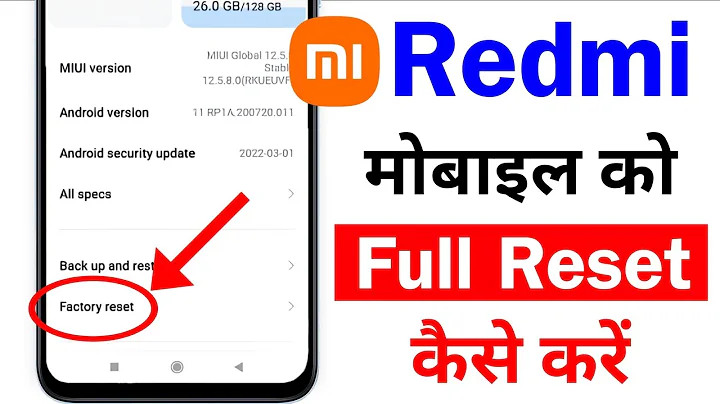 Redmi Mobile Ko Reset Kaise Kare | Redmi Ko Format Kaise Mare | How To Hard Reset Mi Redmi Phone