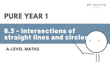 A-Level Maths | Pure Year 1 | 6.3 - Intersection of straight lines and circles Walkthrough | Edexcel