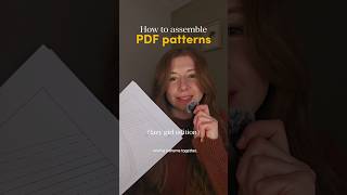 Full How to assemble PDF sewing patterns (the easy way) #sewing #sewingtips #sewingtutorial Update