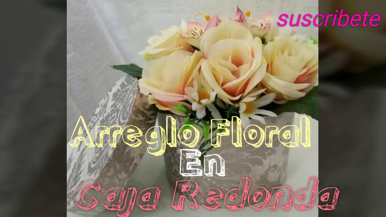 Arreglo Floral# en Caja Redonda#DIY video editing software free