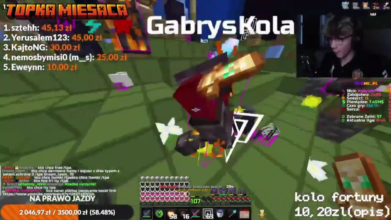 Kabylek777 zabija typa z eq wartym 10mln na pykmc