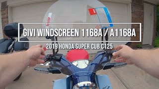 REVIEW: Givi 1168A windscreen for Honda Super Cub C125