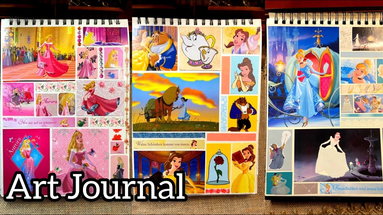 Disney Journaling Compilation | ASMR | Princesses 