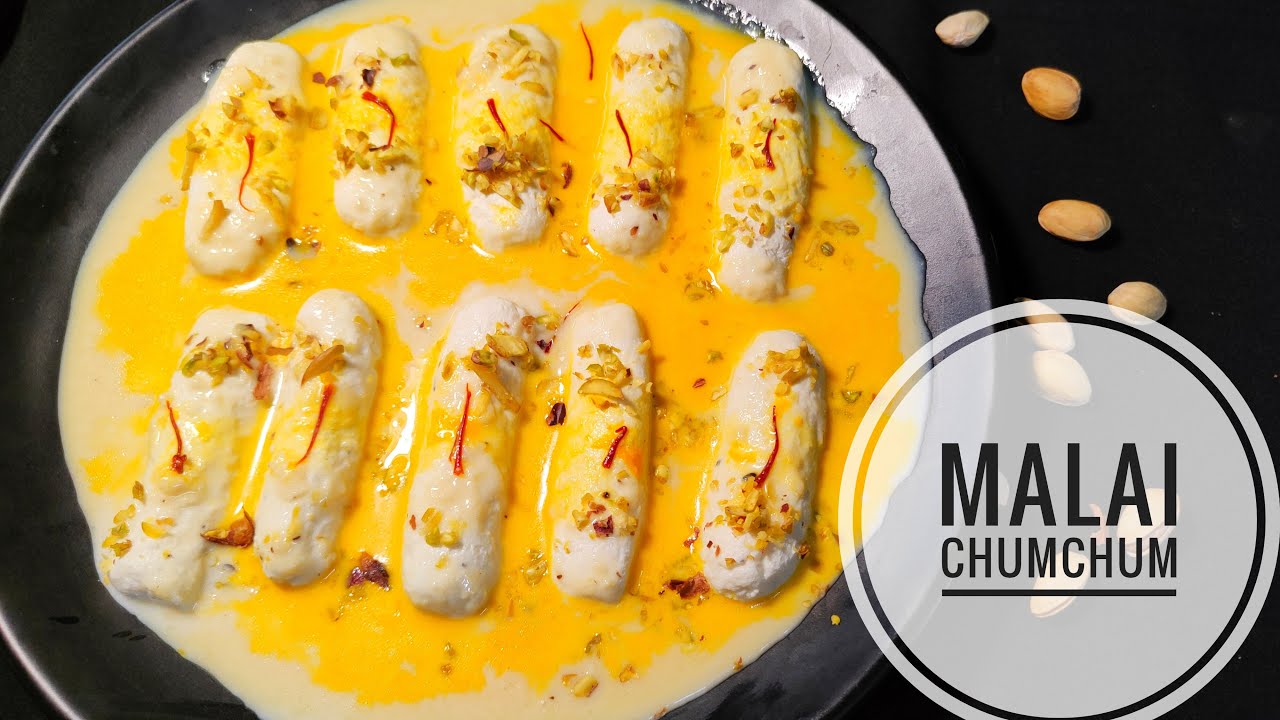 Malai chom chom recipe | Malai cham cham recipe | How to make malai chum chum | Rashmi's Choice