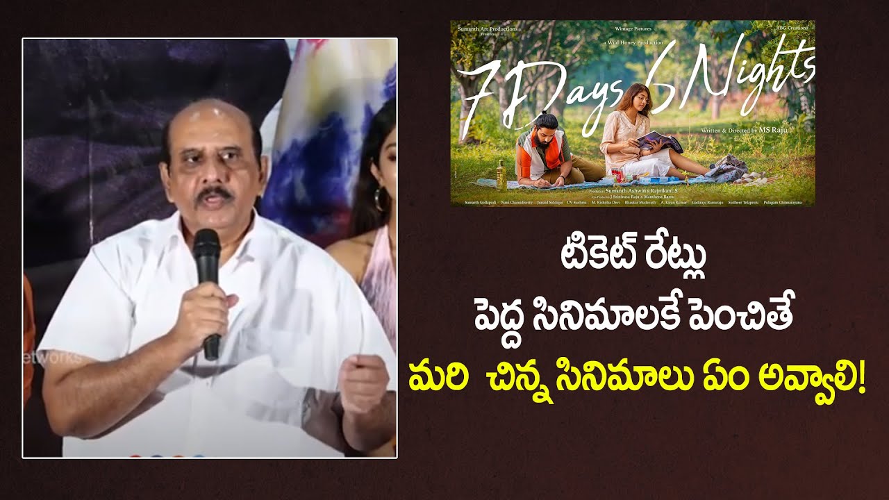 7 Days 6 Nights Movie Success Meet | MS Raju Speech | Sumanth Ashwin | Meher Chahal | Rohan | KM