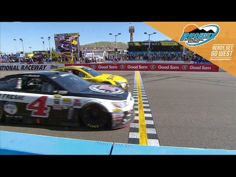 Harvick by a hair over Edwards