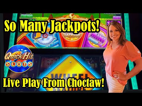 💰Jackpots on Every Kind of Slot Machine We Played!!! Live Play From Choctaw!  Action Packed!