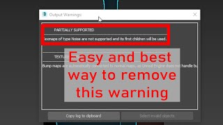 Easy Solution of DataSmith Export Warning textures