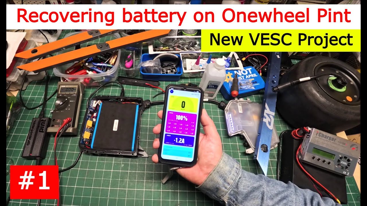 Floatwheel Battery Module How to recover battery for Onewheel Pint XR GT S XL Vesc Floatwheel ADV ...