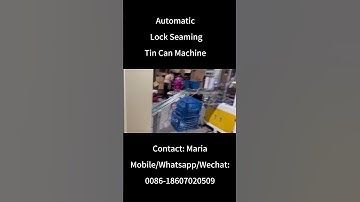 Tin Can Machine Automatic Metal Tin Box Making Machine