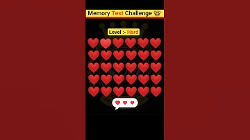 Memory Test __ Riddles And Puzzles For Iq Test __ part 19 #shorts #ytshorts
