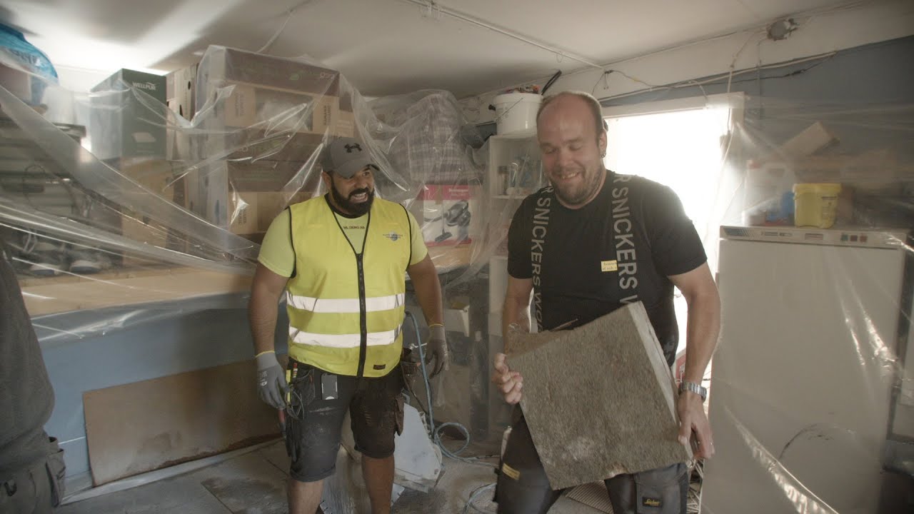 Rörbyte blir träningspass för Jocke-Filip och Robban trådar lägh