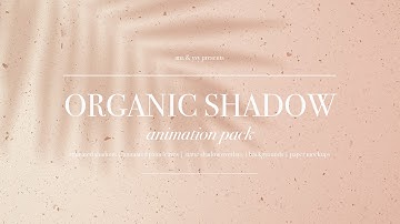 Organic Animated Shadow Mockup | animation overlay for photoshop