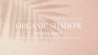 Organic Animated Shadow Mockup | animation overlay for photoshop