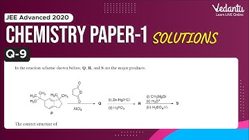 JEE Advanced 2020 Chemistry Solutions - Paper 1 (Q 9) | IIT JEE Chemistry |JEE Preparation | Vedantu