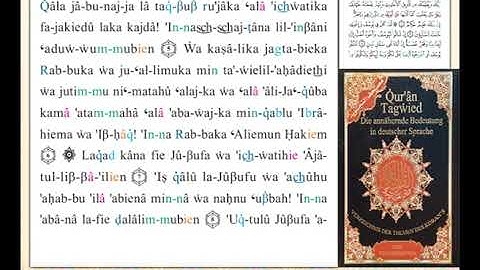 ختمة من مصحف التجويد باللغة الألمانية الصفحة رقم 236
