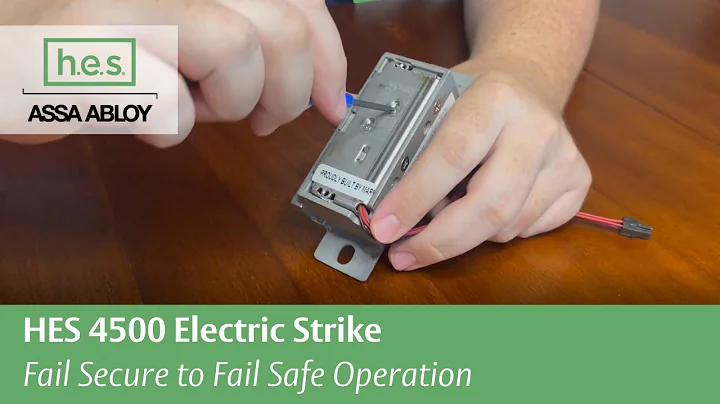 HES 4500 Electric Strike | Fail Secure to Fail Safe Operation