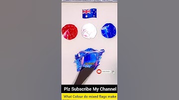 What color do mixed flags make?? #paintmixing #colormixing #satisfyingart #asmart #shorts