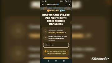 MemeFi Video Code | How To Make $10,000 per Monthwith THESE Niches #memefi#crypto#airdrop#code#video