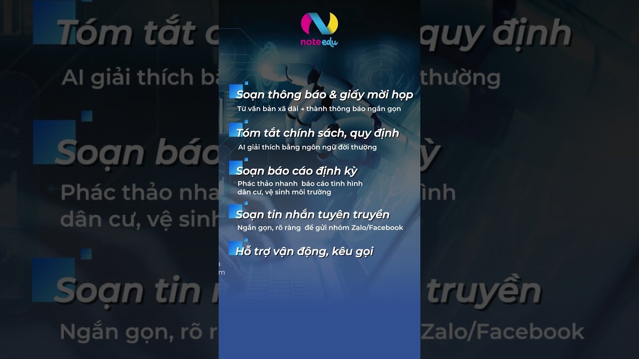 Video này sẽ giúp anh/chị hình dung tổng thể khả năng của AI trong công việc hằng ngày. #noteedu