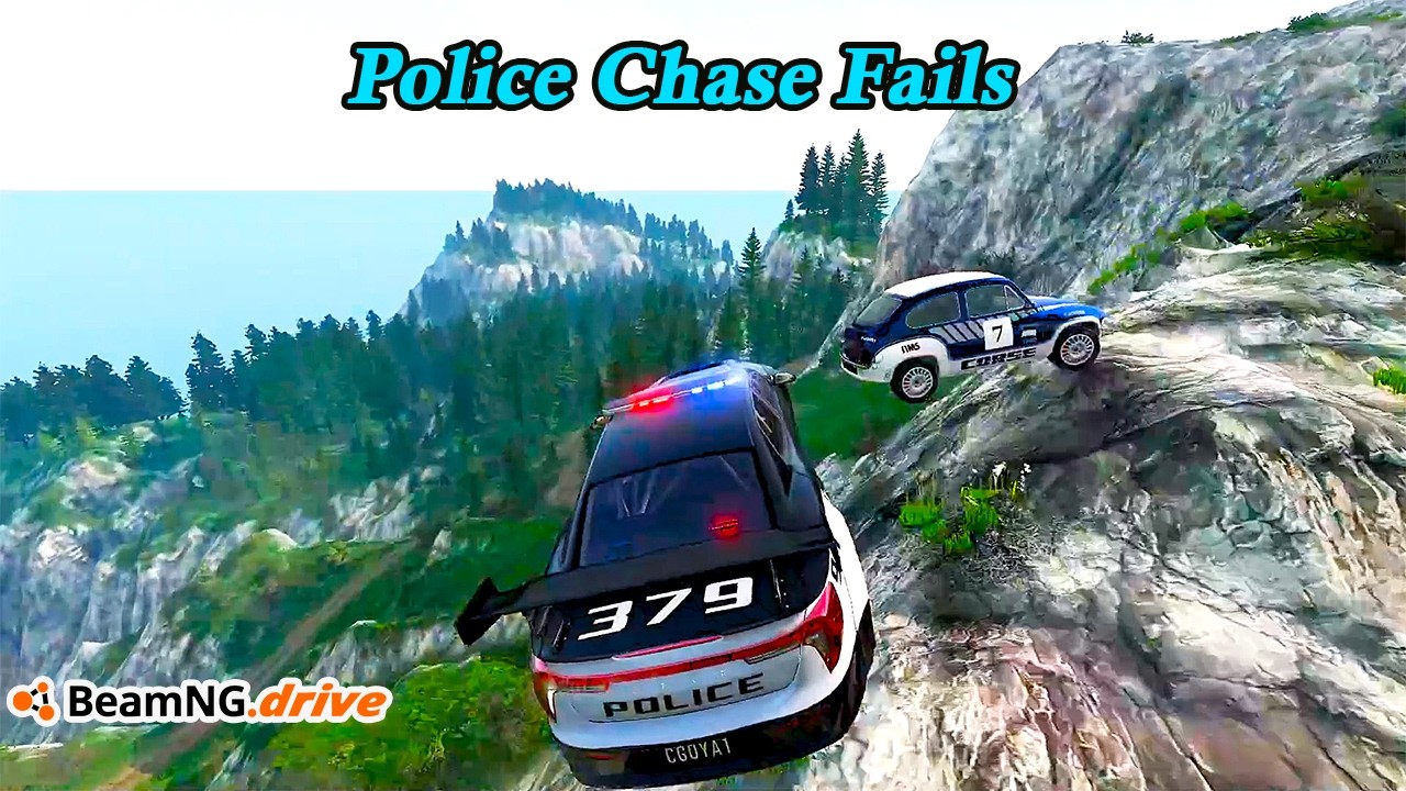 Epic Police Chase Fails #5 | BeamNG.Drive - YouTube