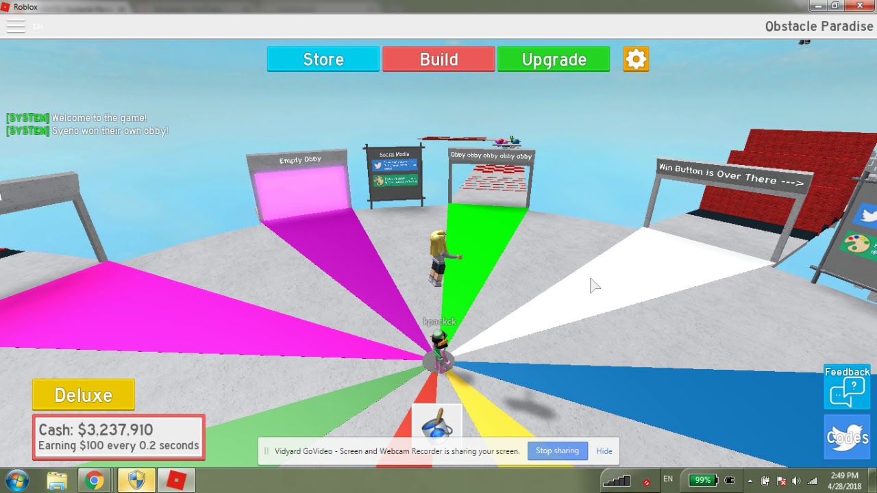 Obstacle Paradise - Roblox - What happened?? Easiest obby?