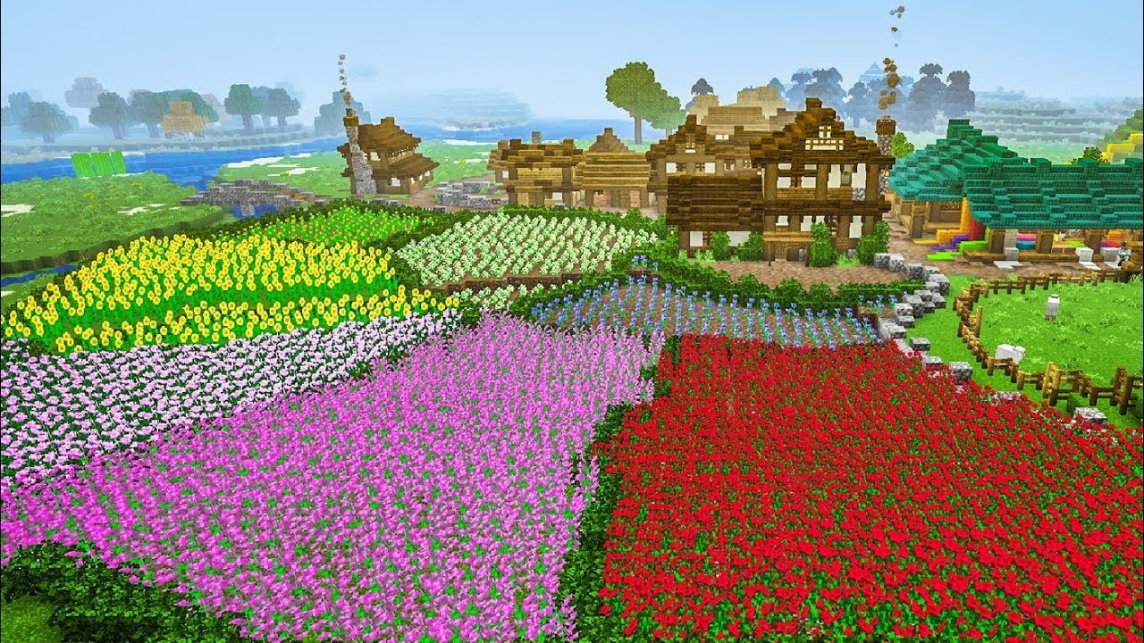 I found flower biome In minecraft trial!!!(with proof and coords) YouTube