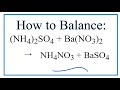 Balancing Chemical Equations Techniques
