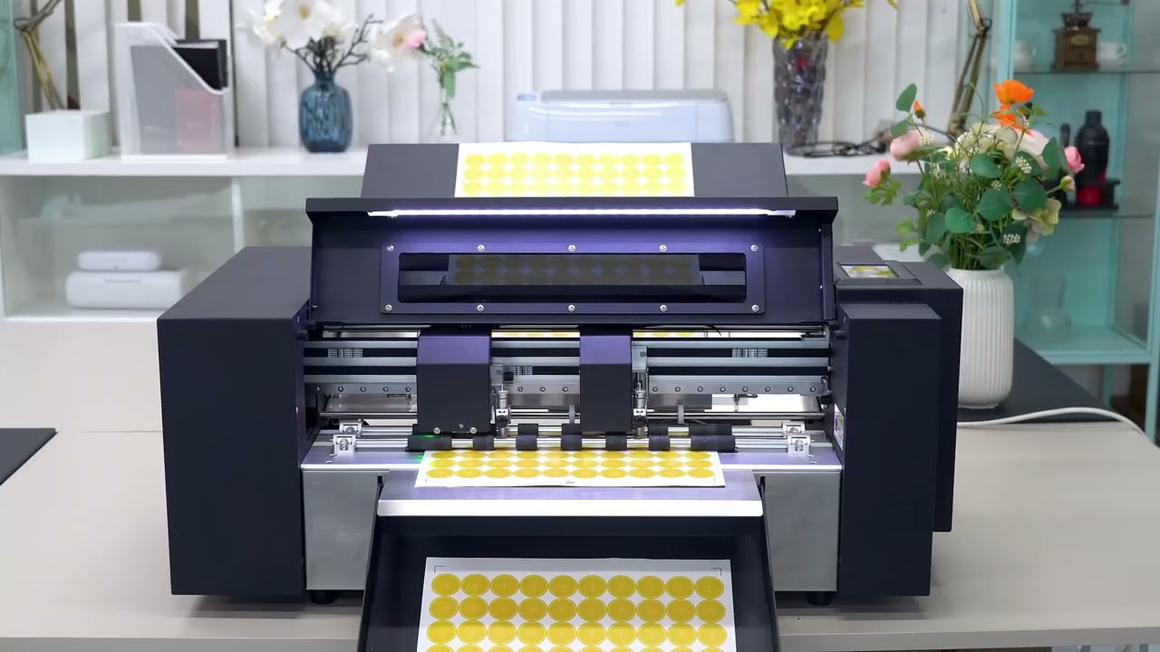 Dual Carriage Precision Label Cutting Cutter Machine for Stickers, Cardboard, Packaging