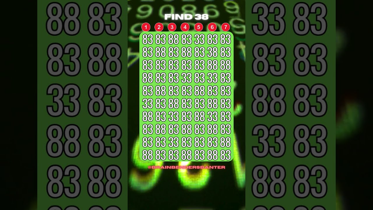 Test Your Observation Skills With This FAST Number Game Shorts