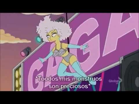 lady gaga the simpsons music