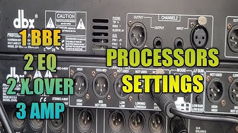 BBE,2 EQ,2 X.OVER,3 AMP SET UP BY BOSS MIKE WORKS