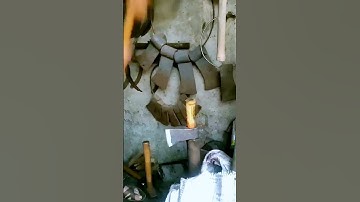 The process of installing the axe handle is shared