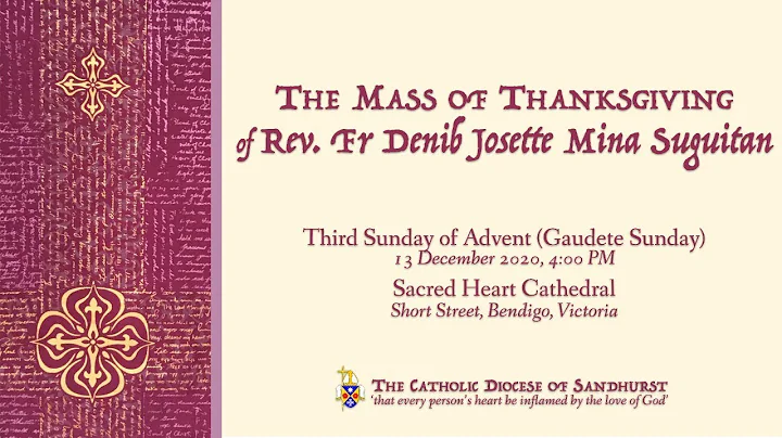 Mass of Thanksgiving of Rev fr Denib Josette Mina Suguitan