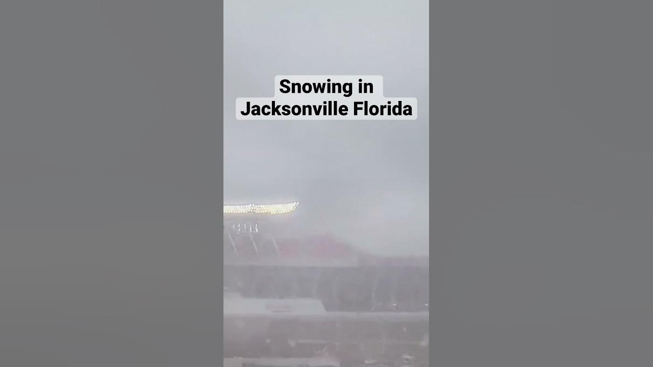 Snow in Jacksonville Florida shorts YouTube