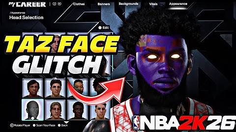 *NEW* HOW TO GET TAZ FACE GLITCH AFTER PATCH IN NBA 2k26!