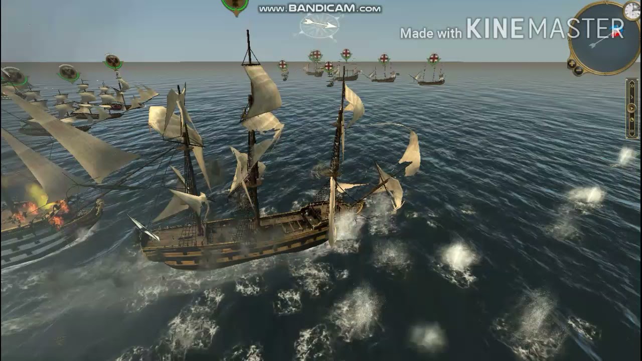 British navy vs Russian navy - Empire total war naval battle