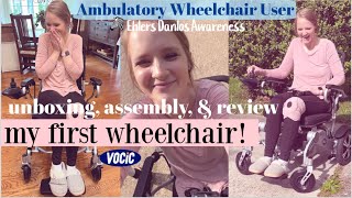 I got a wheelchair for my POTS & hEDS! Unboxing, assembly, & demo (VOCIC v53 power chair)