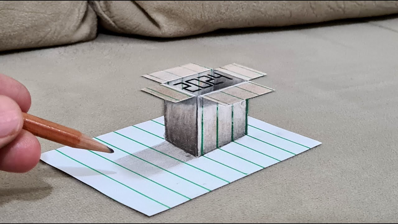 2024 3d drawing on paper for beginner - YouTube