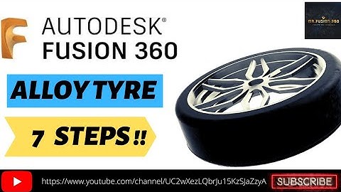 HOW TO MAKE A ALLOY WHEEL IN 7 STEPS !! || MR.FUSION 360 ||