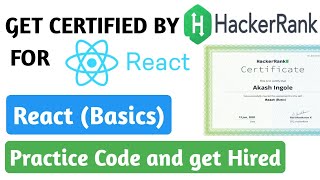 #2 Hackerrank certification for react | Hackerrank react solutions | Hackerrank