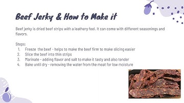 FSHN 101 at UIUC: What I Learned (Beef Jerky)