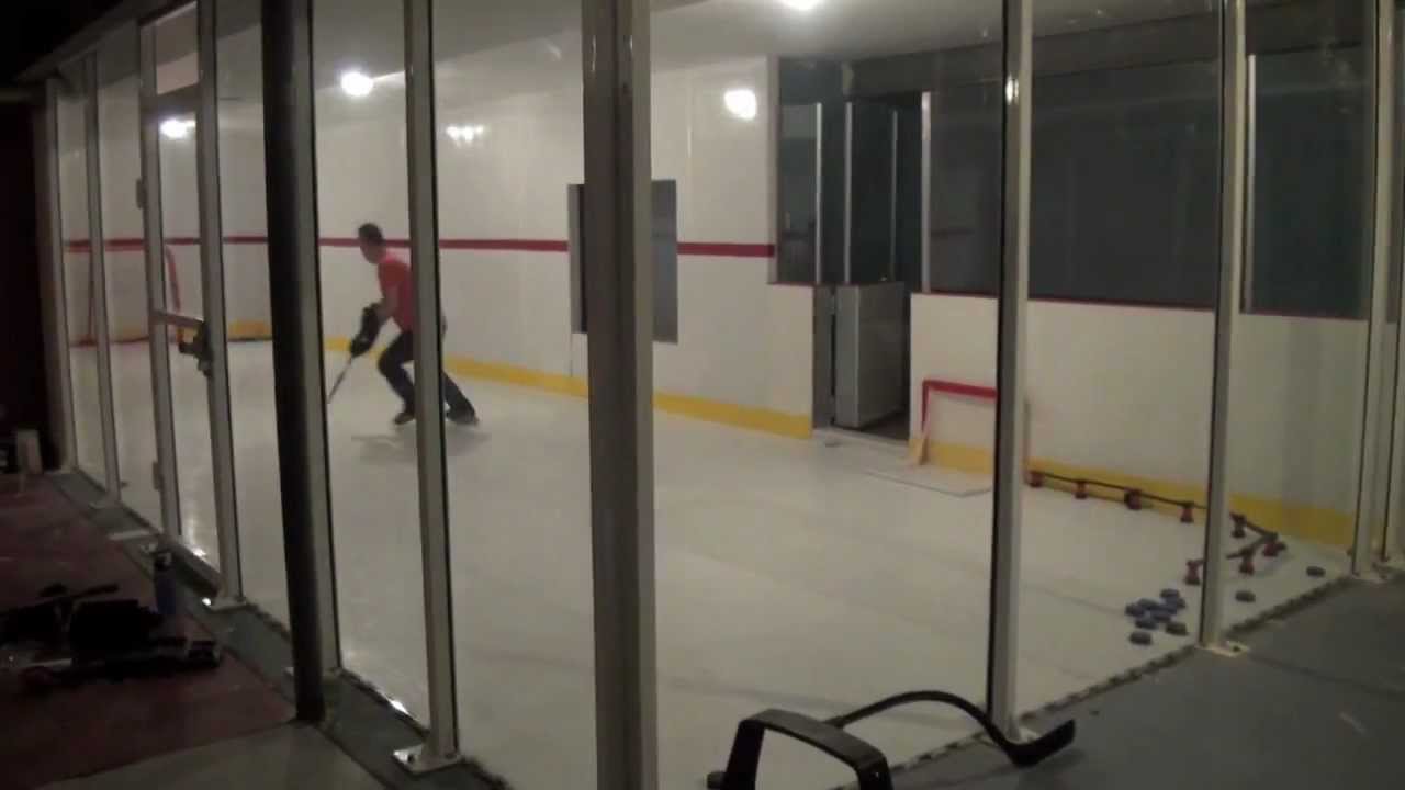 Ultimate Hockey Room With Hyper Glide Synthetic Ice