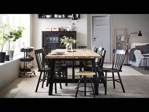 Video: Ikeine Kuhinjske Stolice U Unutrašnjosti: Sklopive Drvene Kuhinjske Stolice, Sklopivi I Prozirni Modeli S Naslonom
