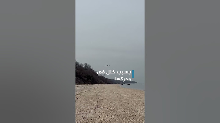 لحظة تحطم طائرة صغيرة على أحد الشواطئ في أمريكا