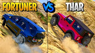 Fortuner Vs Thar 2022 | Extreme Off-Roading | Gta 5 Indian Cars