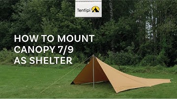 How to mount Tentipi Canopy 7/9 as shelter