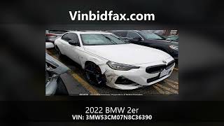 3MW53CM07N8C36390 | 2022 BMW 2er
